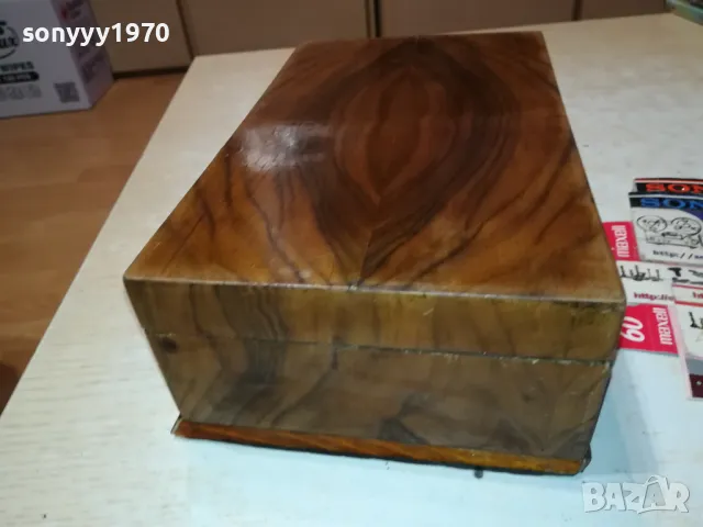 КРАСИВА КУТИЯ-ЕСТЕСТВЕН ФУРНИР 1503251729, снимка 8 - Антикварни и старинни предмети - 49507394