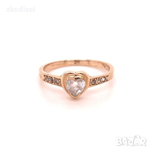 Златен дамски пръстен 2,59гр. размер:56 14кр. проба:585 модел:35795-2