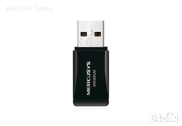 USB wifi АДАПТЕР MERCUSYS MW300UM, снимка 2 - Мрежови адаптери - 40773944