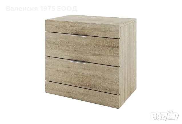 Нощно шкафче с две чекмеджета Сити 3074( различни цветове), снимка 2 - Шкафове - 46494073