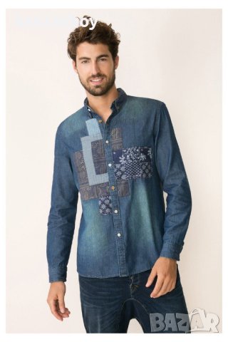 desigual - страхотна дънкова риза КАТО НОВА Л 