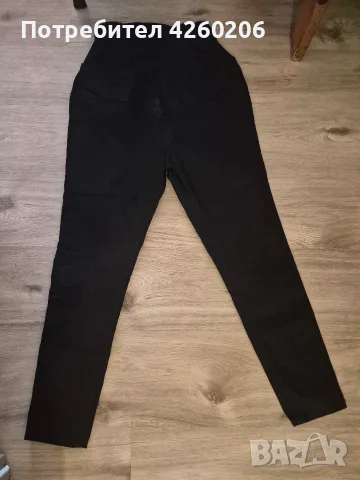 Нови черни джегингс за бременни New Look (размер UK 14/EU 42) + ПОДАРЪК клин