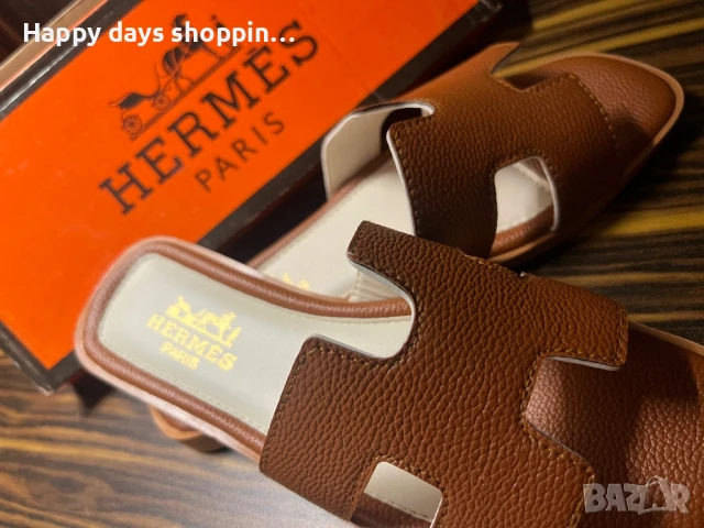 Hermes Дамски чехли , снимка 3 - Чехли - 50823521