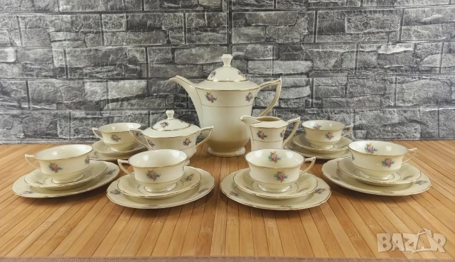 Сервиз за кафе - Bohemia Royal Ivory, Чехословакия