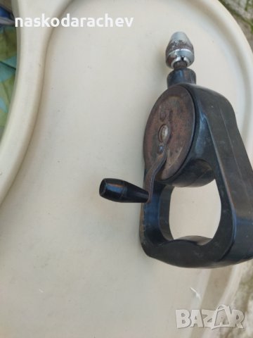 Ръчна дрелка, механична бормашина, ретро маткап, снимка 8 - Антикварни и старинни предмети - 39629152