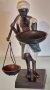 Бронзова винтидж скулптура от средата на 20-ти век, снимка 1 - Антикварни и старинни предмети - 42753649