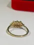 Златен пръстен с 19 диаманта 1,52гр, снимка 5