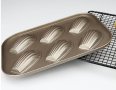 6 Мадлени мидички метална тефлонова форма тава тефлон за сладки бисквитки тесто, снимка 3