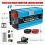 Мощен инвертор 12-220V 3000W nom / 6000W pik 50-60Hz дистанцйонно, снимка 5