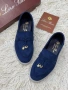 Loro Piana Дамски Велурени Сини Ежедневни Обувки Лоро Пиана Код E1294, снимка 3
