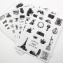 Черно бели стикери за декорация скрапбук планер - 6 листа /комплект , снимка 1 - Други - 34442425