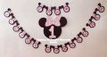 Надпис за първи рожден ден на тема Мини Маус , снимка 1 - Други - 34261962