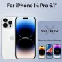 Нов прозрачен силиконов защитен калъф кейс за iPhone 14 Pro 6.1 инча Айфон, снимка 2