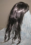 Перука от изкуствена коса 75 см прошарена на кичури, отлична, снимка 3