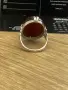 Сребърен пръстен със бакелит 925/5,61 грама, снимка 7