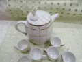 Неползван порцеланов сервиз за греяна ракийца, снимка 2