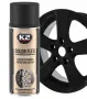 Спрей боя"K2 Color Flex" защитно гумено покритие 400 мл.- Черен Мат., снимка 1