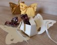Кутийка за малки подаръчета Пеперуда - за рожден ден кръщене сватба бебешко парти - от перлен картон, снимка 13