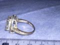ПОСРЕБРЕН МЕДЕН СКЪПОЦЕНЕН КЛАСИЧЕСКИ ПРЪСТЕН с ПЕЧАТ 925 ПРЕКРАСНИ ФАСЕТИРАНИ КАМЪНИ ЦИРКОНИЙ 37002, снимка 4