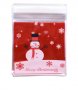  50 бр Снежен човек Коледни новогодишни опаковъчни пликчета торбички за дребни сладки и подаръци, снимка 3