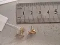 Златни обеци 1гр.14к, снимка 3