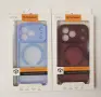 Калъф  iPhone 18 Pro/iPhone 17 Pro/iPhone 18 Pro Max/iPhone 17 Pro Max - Light Blue, Deep Burgundy, снимка 2