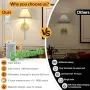 Смарт LED аплици 2 бр. акумулаторни с дистанционно, RGB, снимка 5
