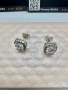Сребърни обеци с мойсанит (диамант) 0.5 карата, снимка 6
