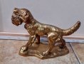 статуетка скулптура бронз-ловно куче, снимка 1