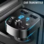 FM Трансмитер Podofo с Bluetooth 5.0, Hands-free и Бързо Зареждане, снимка 3