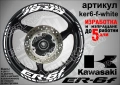 Kawasaki ER-6f кантове и надписи за джанти , снимка 9