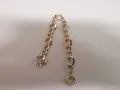 Златна гривна бяло, жълто и розово злато , снимка 2