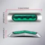 NWpangu 10 броя LED странични габаритни светлини, 4-LED, 12V/24V, зелени, снимка 3