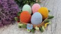 Великденски подаръци. Яйца в гнездото. Плетена играчка. Ръчно изработени., снимка 6
