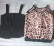 Блузки и потници, ризи с къс и дълъг ръкав, черно сатенено и дънкено бюстие размер М, снимка 11