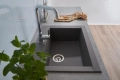 Кухненска Мивка, Respekta Ohio Mineralite Sink 66x50см сива, Устойчива на Надрасквания!, снимка 3