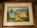 Картина сух пастел 1991 г с подпис на художника, снимка 1