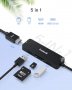 Inateck USB C Hub 5 в 1, USB 3.1 Gen1, 4K HDMI, 2хUSB  3.0.четец на SD/TF карти, снимка 2