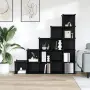 vidaXL Органайзер с кубични отделения, 15 куба, черен, PP, снимка 3