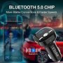 Clydek Bluetooth V5.0 FM трансмитер, Волтметър, Hand-Free 2x USB, QC3.0, USB и TF карта, снимка 4