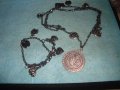 ПОСРЕБРЕНИ ЕТНО ОСМАСКИ СТИЛ ОГЪРЛИЦА и ГРИВНА с ТУГРА НАКИТИ за НОСИЯ 25511, снимка 3