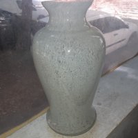 Страхотна голяма стъклена ваза, снимка 4 - Антикварни и старинни предмети - 42236559