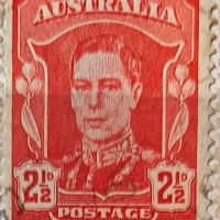 Пощенска марка Австралия, 1937-42 г., снимка 1 - Филателия - 44569066