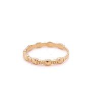 Златен дамски пръстен 1,56гр. размер:55 14кр. проба:585 модел:22039-2, снимка 3 - Пръстени - 44262166