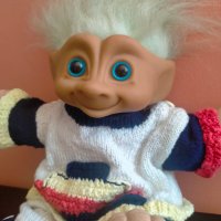 Колекционерски Играчка Кукла Трол Troll ACE Novelty 1992 30 см + коса, снимка 8 - Колекции - 42496458