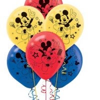 Мики Маус Обикновен надуваем латекс латексов балон парти, снимка 1 - Други - 29338336