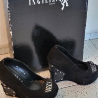 Официални обувки на платформа INGILIZ ръчна изработка, снимка 2 - Дамски елегантни обувки - 42859690