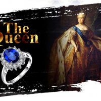 Изящен сребърен пръстен със син сапфир, снимка 2 - Пръстени - 30531268