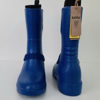Ccilu - Дамски гумени ботуши Buker, сини, размер 37 / стелка 23 см./.                       , снимка 3 - Дамски апрески - 39706517