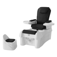 Стол за спа педикюр/маникюр/масаж + табуретка Omega - бял/черен, снимка 2 - Педикюр и маникюр - 44597458